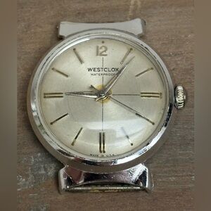 Vintage Westclox Crosshair Dial Men's Mechanical Wristwatch Chrome Plated-Video